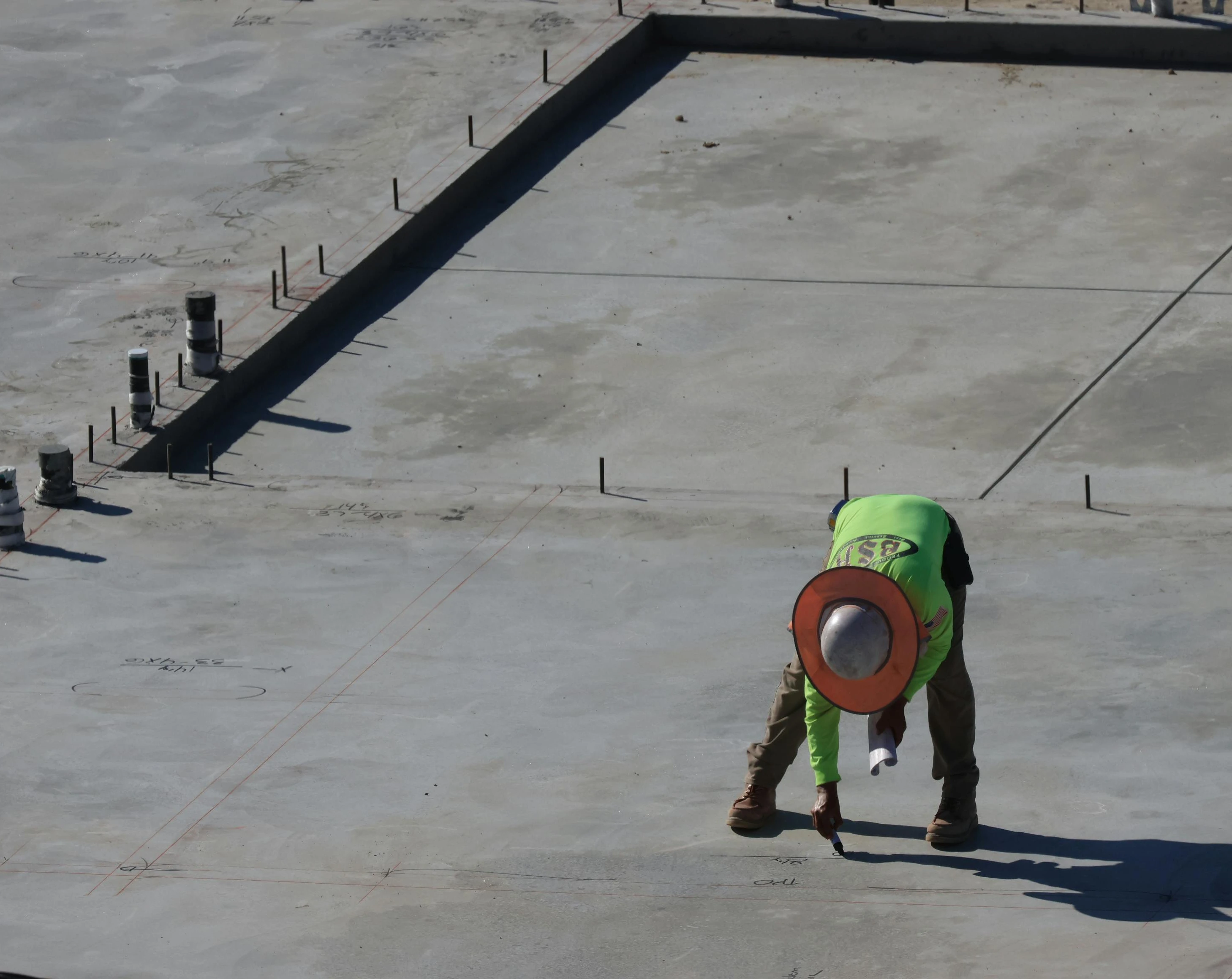 Warehouse concrete slab pour in Central Kentucky