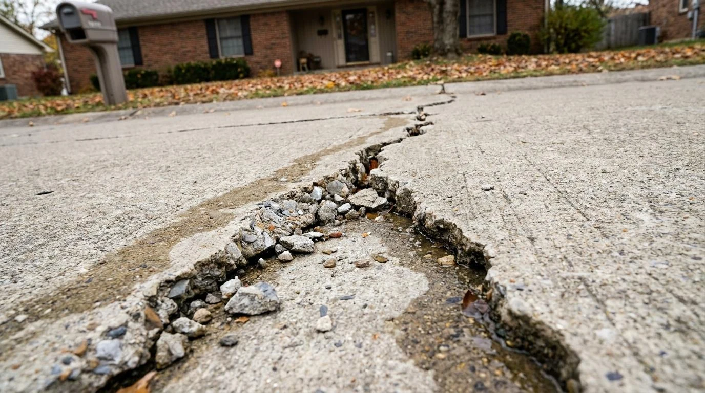 Concrete Driveway Cracking
