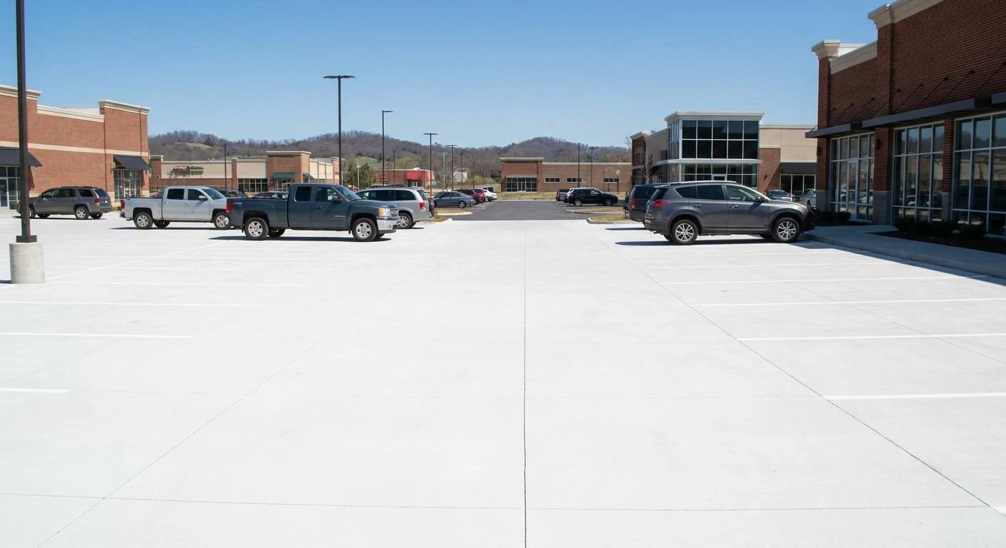 Concrete vs Asphalt Parking Lot