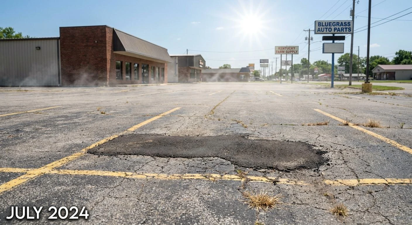 Concrete vs Asphalt Parking Lot