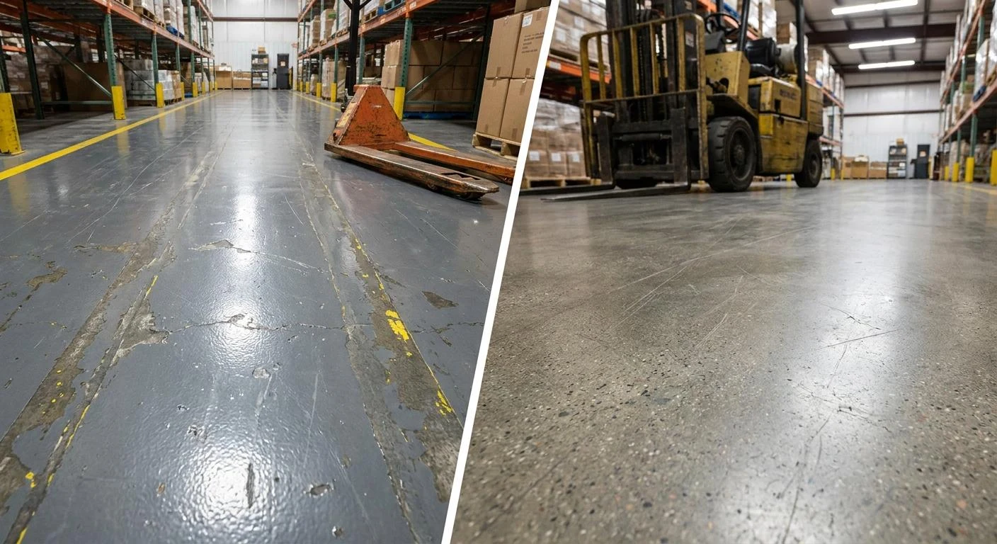 Epoxy vs Polished Concrete