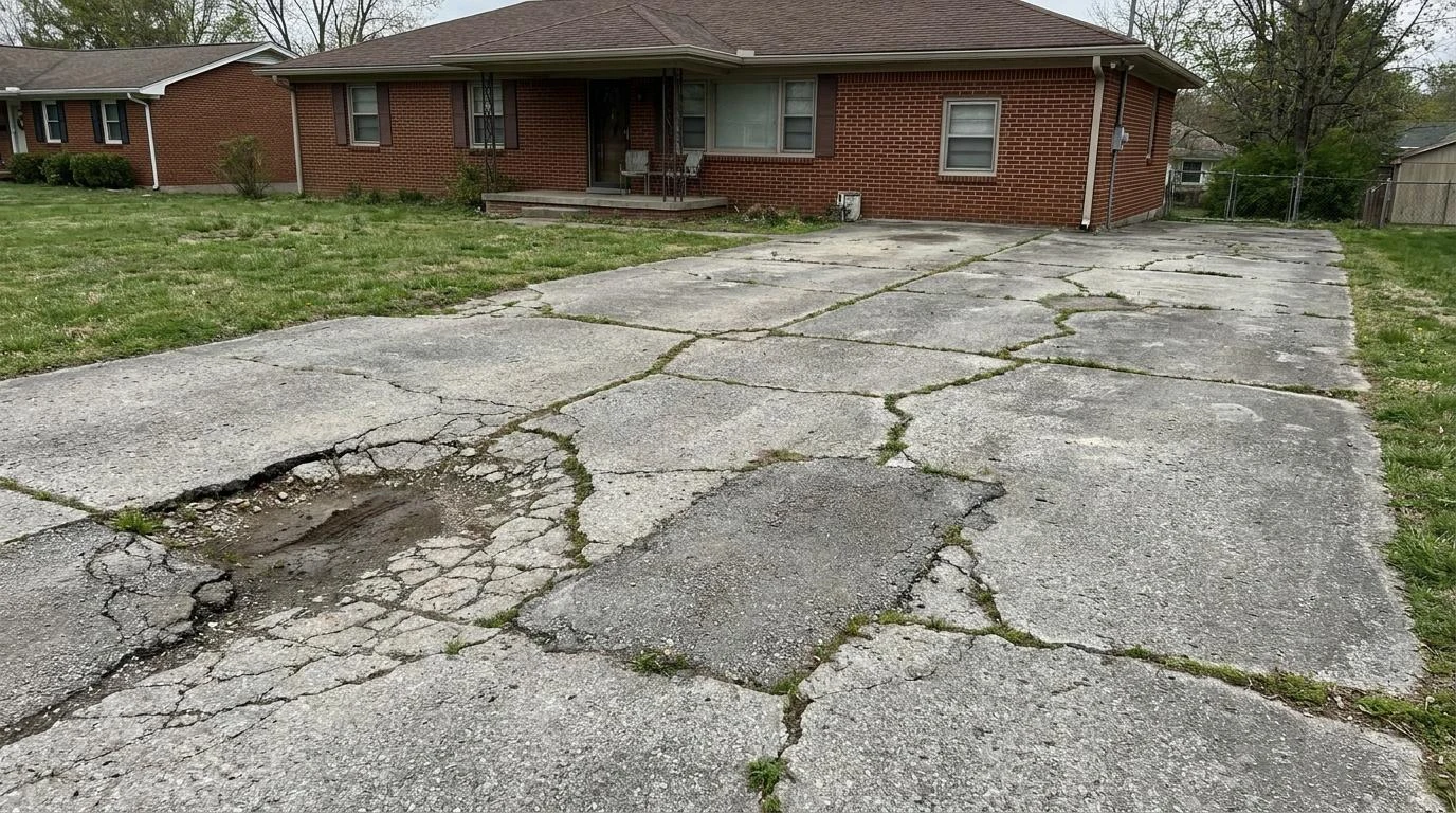 Fix Cracked Concrete Driveway