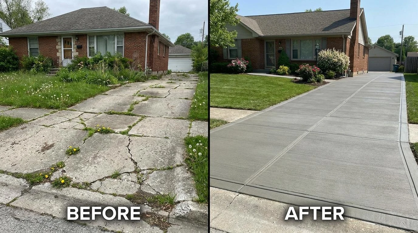 Fix Cracked Concrete Driveway