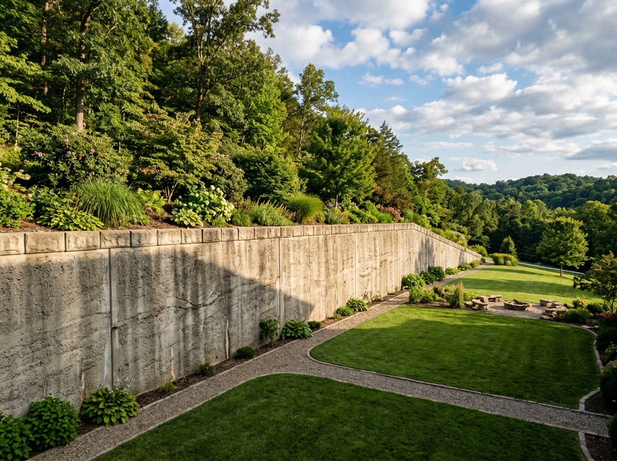 Concrete construction project
