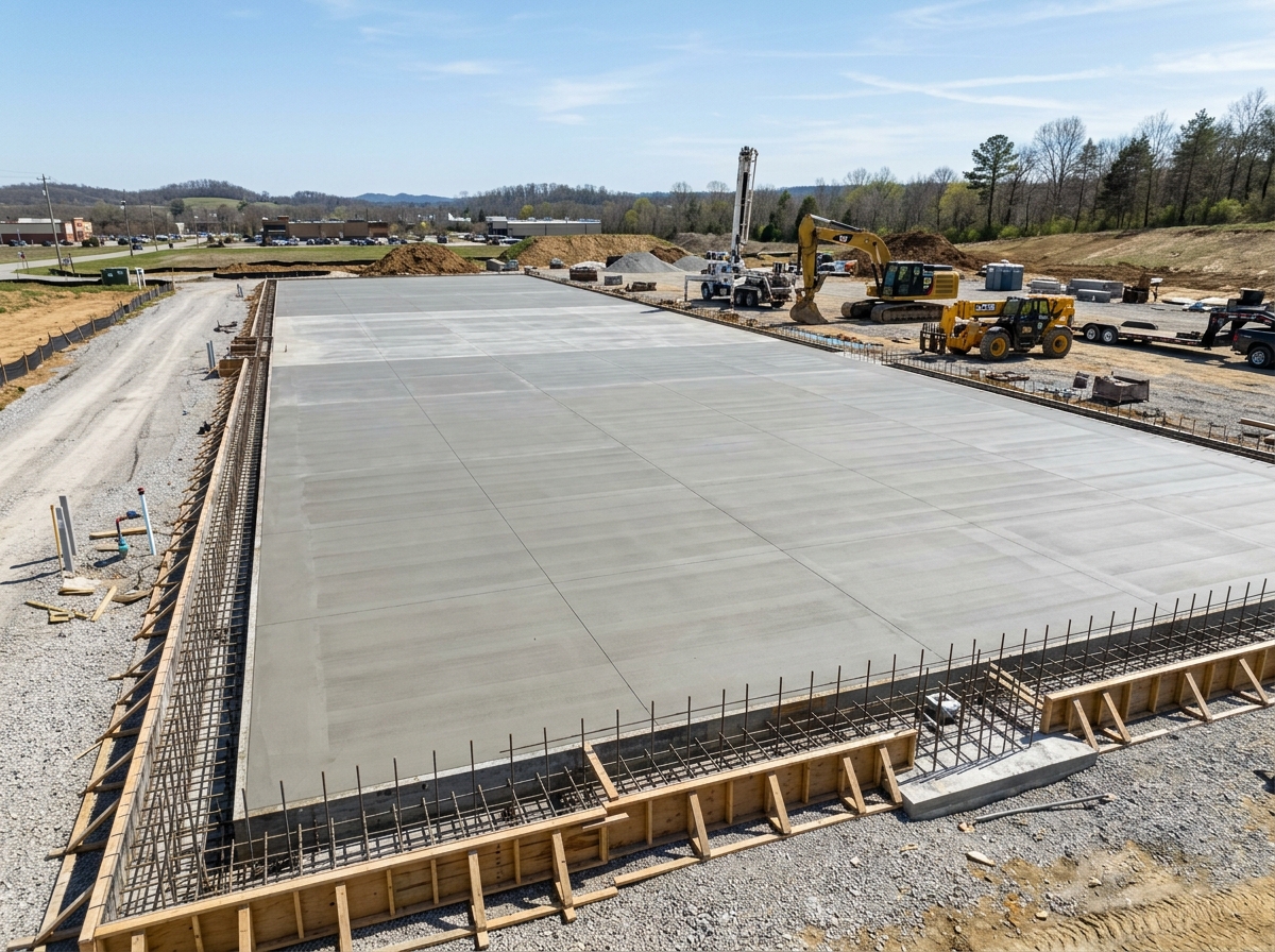 Commercial concrete project by CAG Enterprises
