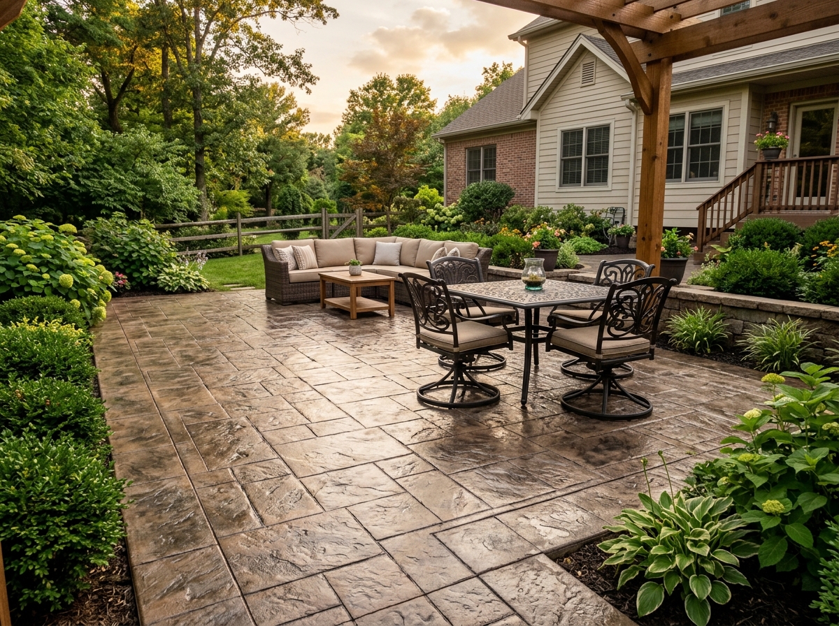 Stamped concrete by CAG Enterprises