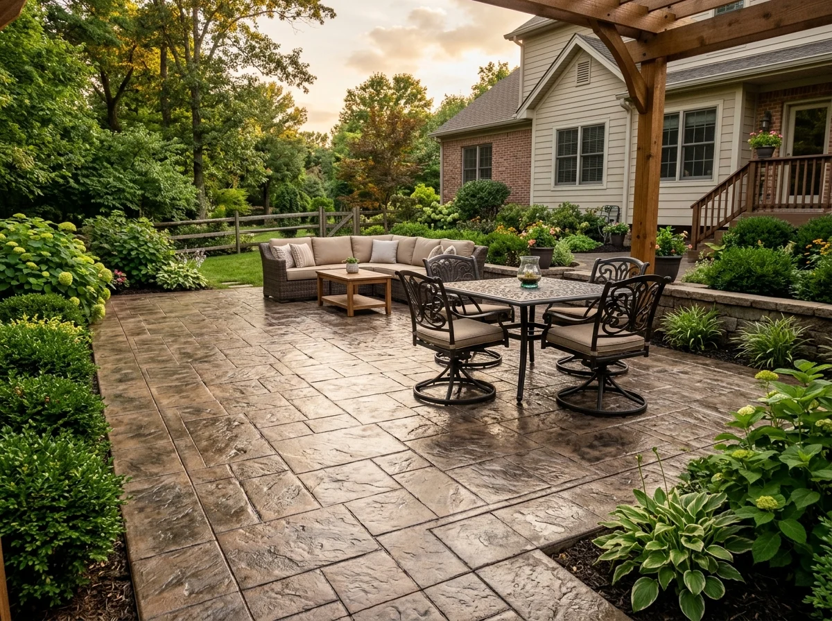 Stamped concrete by CAG Enterprises