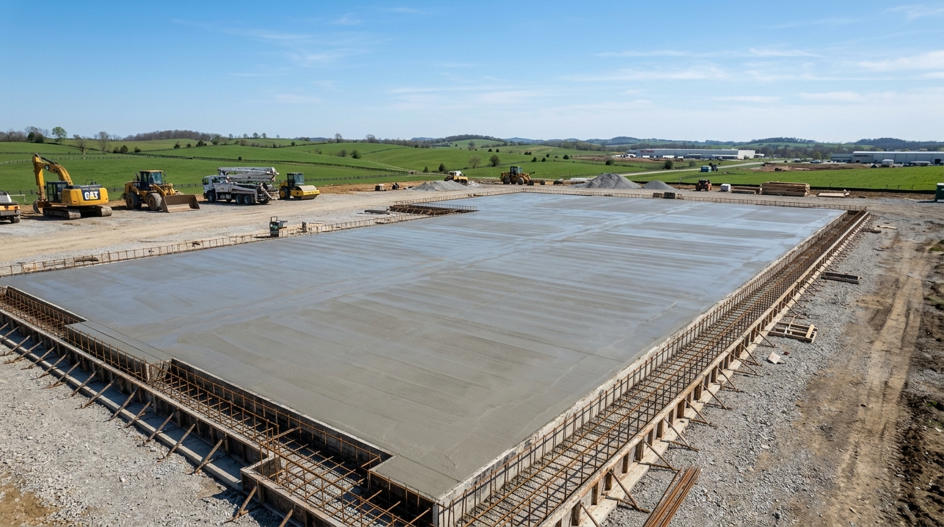 Commercial concrete project by CAG Enterprises in Georgetown, Kentucky