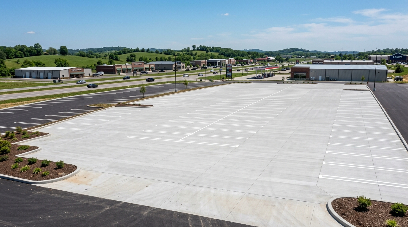 Commercial concrete project by CAG Enterprises in Richmond, Kentucky
