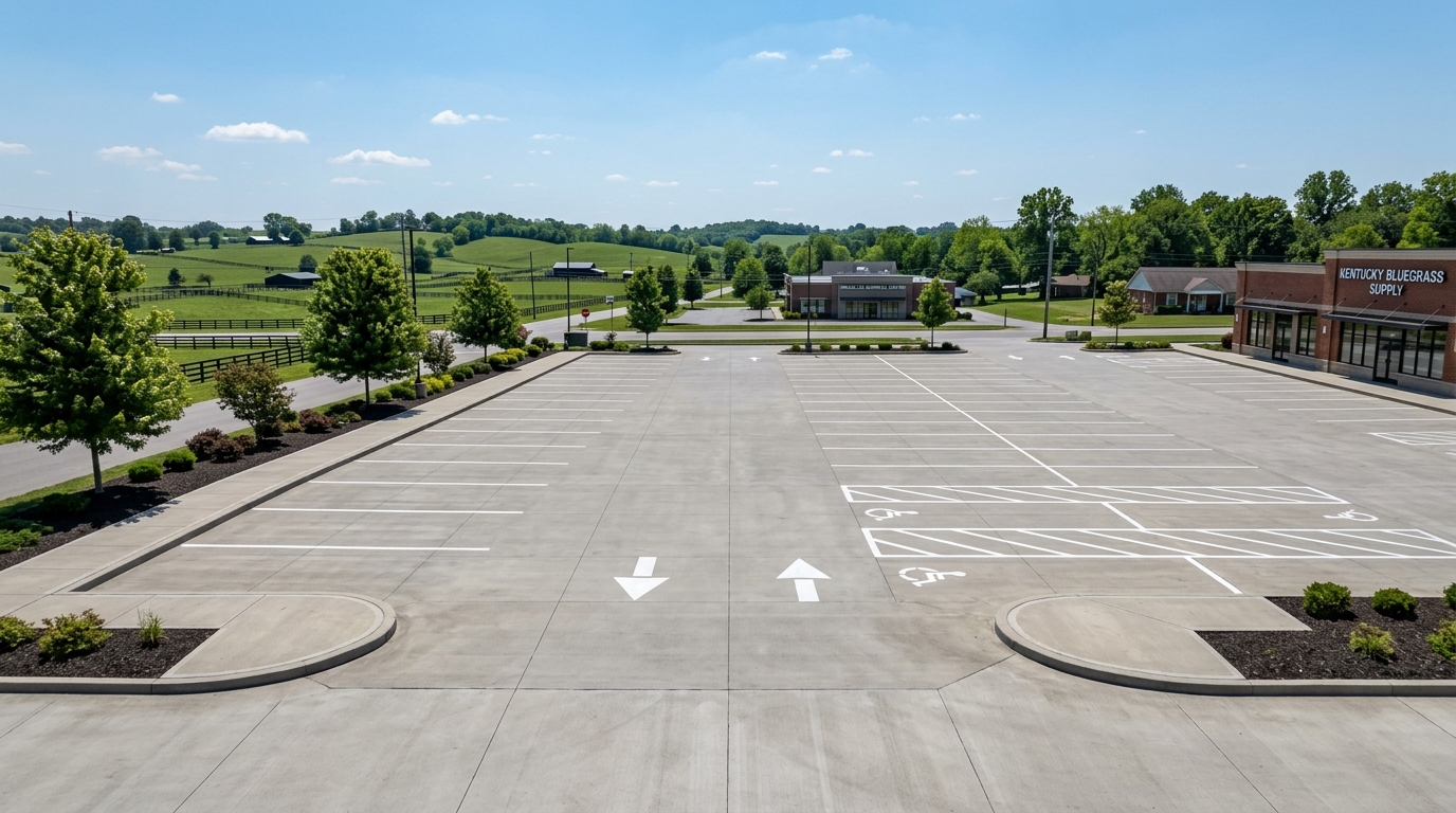 Commercial concrete project by CAG Enterprises in Versailles, Kentucky