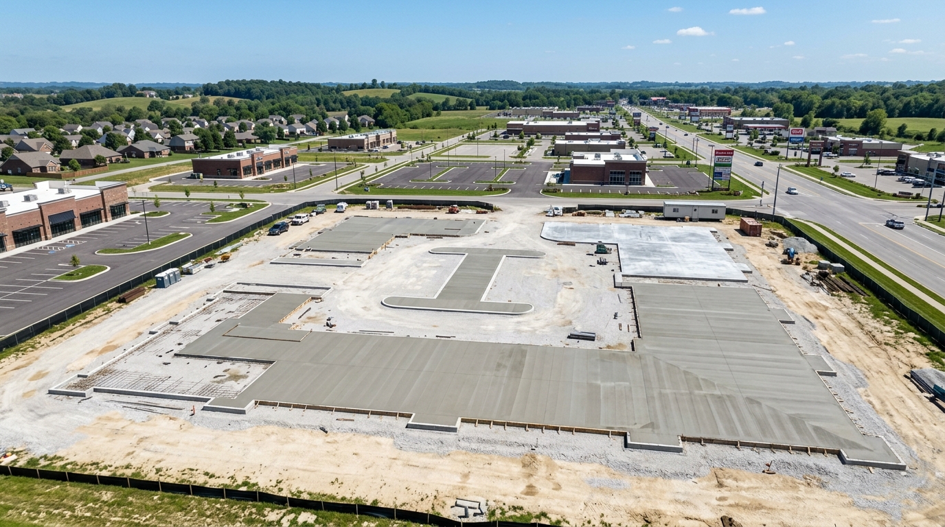 CAG Enterprises Commercial concrete project in Georgetown, Kentucky