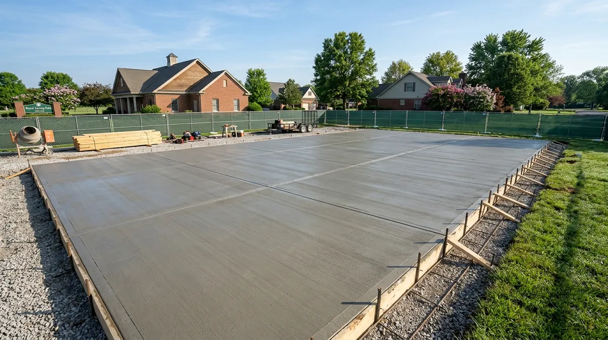 Community Slab Near Royal Spring Park in Georgetown, KY
