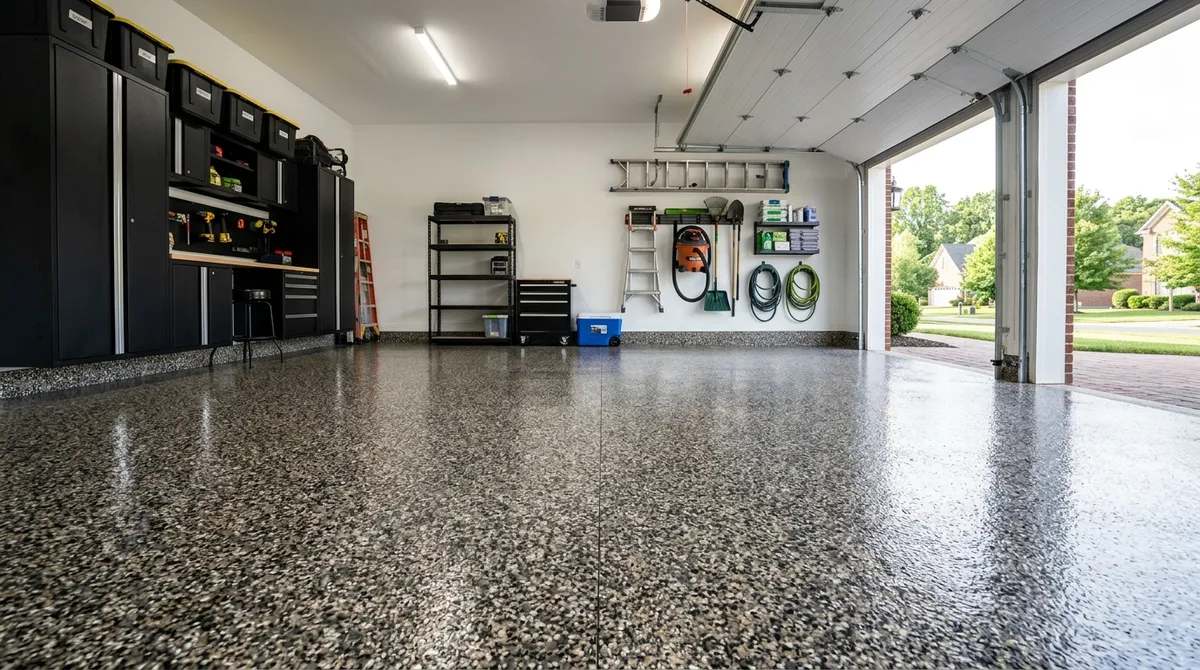 Flake Epoxy Garage Near Brannon Crossing in Nicholasville, KY