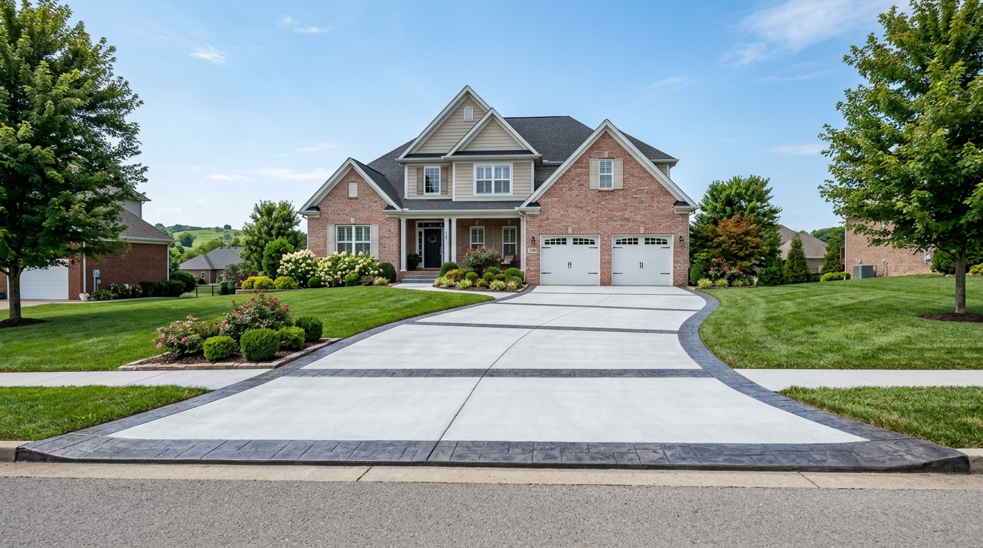 Concrete Driveway project in Georgetown, KY