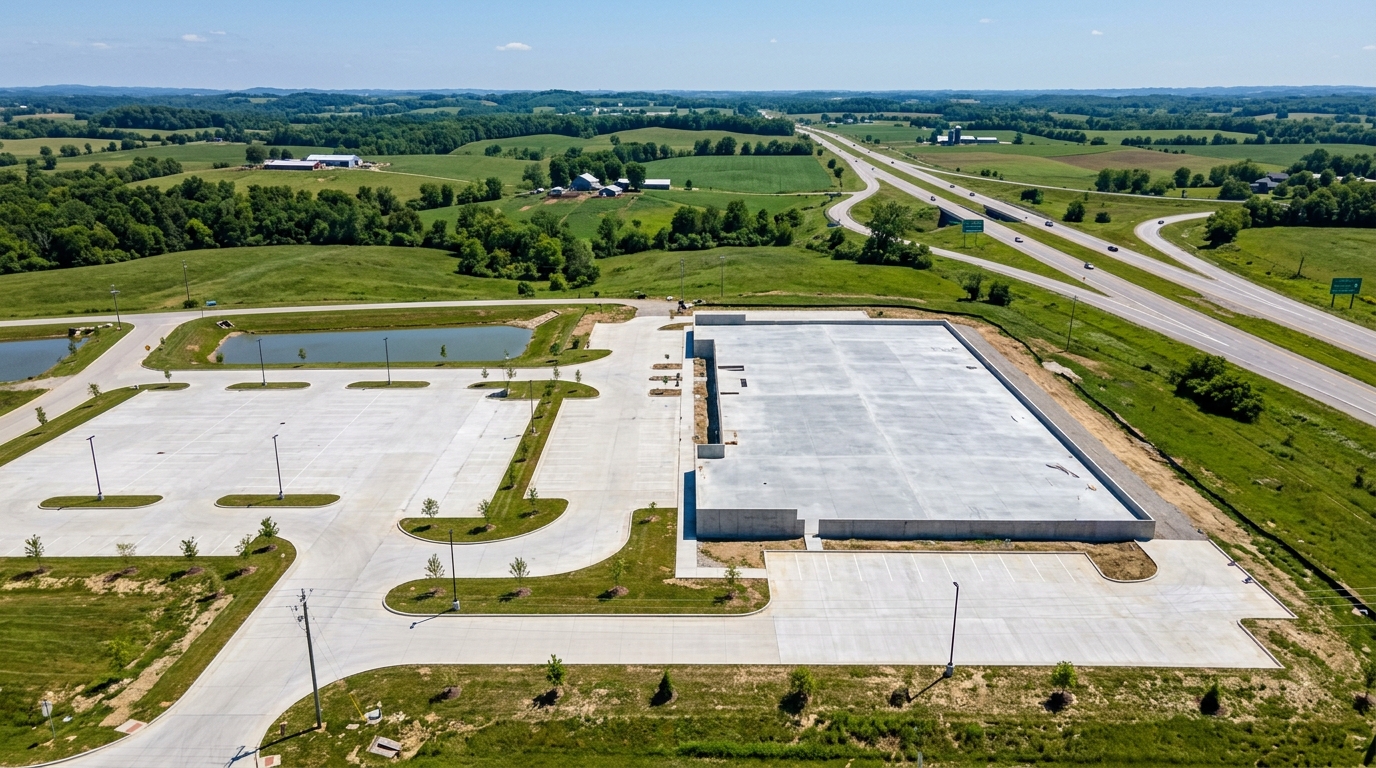 Commercial concrete project in Richmond, Kentucky area
