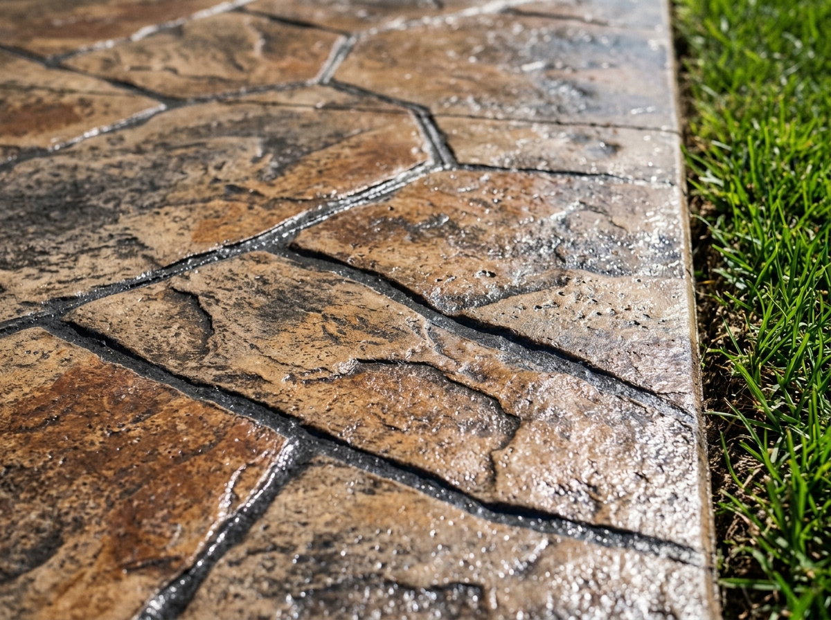 CAG Enterprises Ashlar Slate stamped concrete pattern by CAG Enterprises