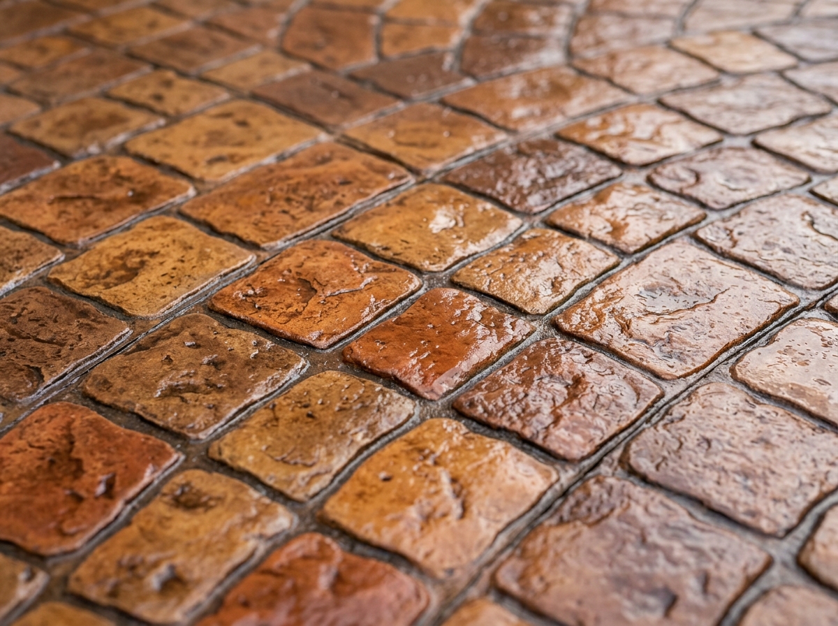 CAG Enterprises Stamped concrete pattern detail in Richmond, KY